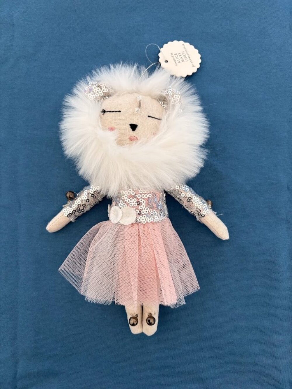 NWT Anthropologie Snow Angel Queen Lioness Alice Mary Lynch Christmas Ornament